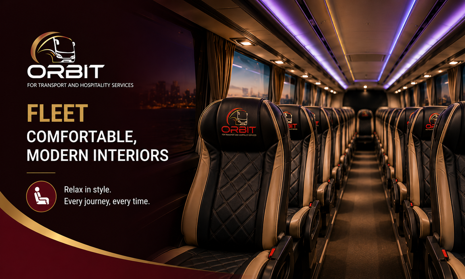 Orbit luxury bus fleet